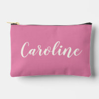 Calligraphie minimaliste rose chaud Nom personnali