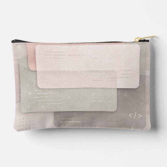 Pochette À Accessoires Calques de pastel doux art IA  (Verso)