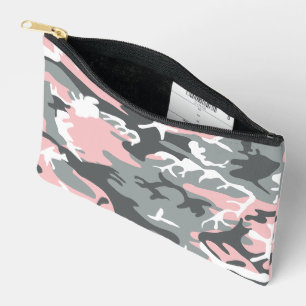 Pochette À Accessoires Camouflage rose et gris, Militaire, Armée