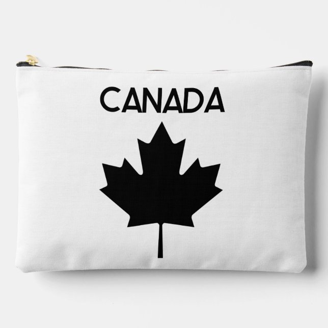 Pochette À Accessoires CANADA. Drapeau canadien. Patriotique.  (Recto)