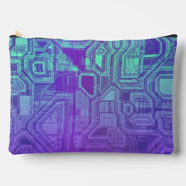 Pochette À Accessoires candy circuits - berry blue : (Recto)