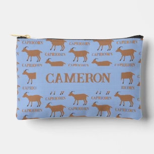 Pochette À Accessoires Capricorn Étoile Signal Chèvre Nom personnalisé