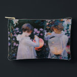 Pochette À Accessoires Carnation Lily Lily Rose John Singer Sargent Art<br><div class="desc">Carnation,  Lily,  Lily,  Rose - this classic painting is an oil painting that shows two children dressed in white,  lighting garden Chinese lanterns in an evening garden of pink roses,  yellow carnations and white lilies. American artist John Singer Sargent painted this in 1886,  in an impressionistic style.</div>