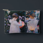 Pochette À Accessoires Carnation Lily Lily Rose John Singer Sargent Art<br><div class="desc">Carnation,  Lily,  Lily,  Rose - this classic painting is an oil painting that shows two children dressed in white,  lighting garden Chinese lanterns in an evening garden of pink roses,  yellow carnations and white lilies. American artist John Singer Sargent painted this in 1886,  in an impressionistic style.</div>