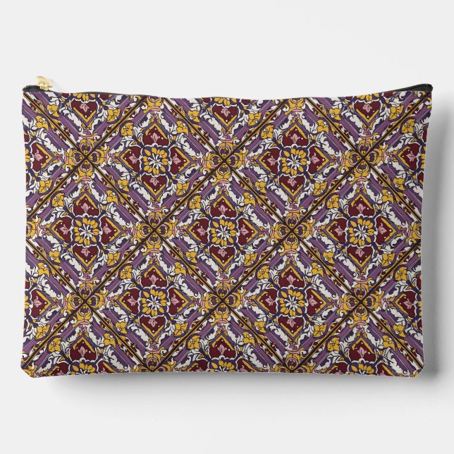 Pochette À Accessoires Carreau violet  (Recto)