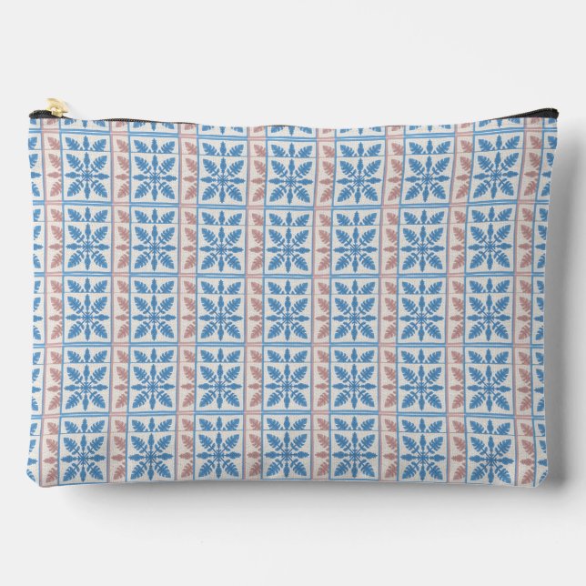 Pochette À Accessoires Carreaux bleus grands (Recto)