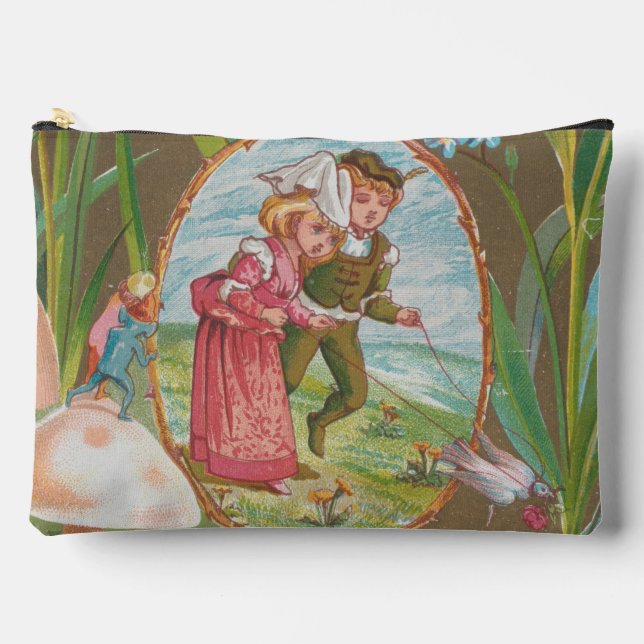Pochette À Accessoires Carte de la Saint-Valentin rétro funky, Kate Green (Recto)