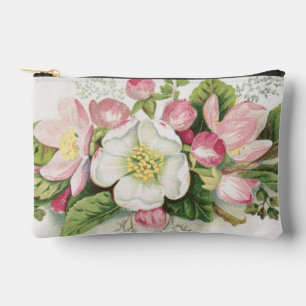 Pochette À Accessoires Carte de Noël vintage rétro, fleurs de pommier