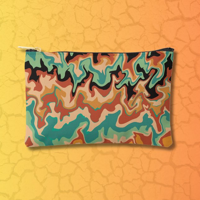 Pochette À Accessoires Carte topographique inspirée du désert de Sonora (Créateur téléchargé)
