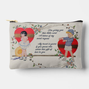 Pochette À Accessoires Cartes de la Saint-Valentin Antiques Victoriennes 