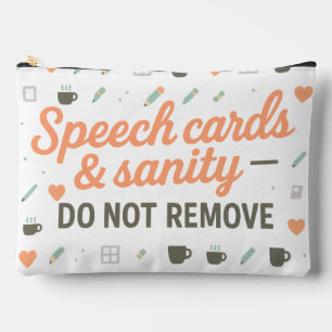 Pochette À Accessoires Cartes de parole & Santé mentale Thérapie d'incl