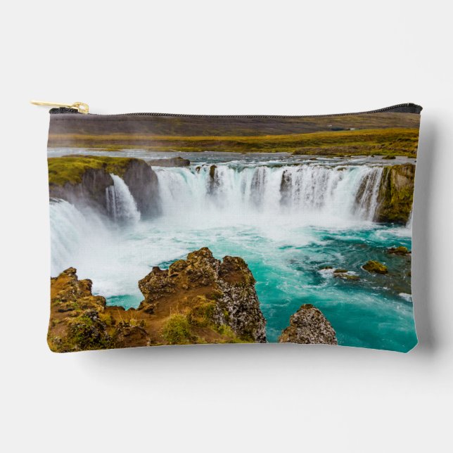 Pochette À Accessoires Cascade de Godafoss, Islande (Recto)