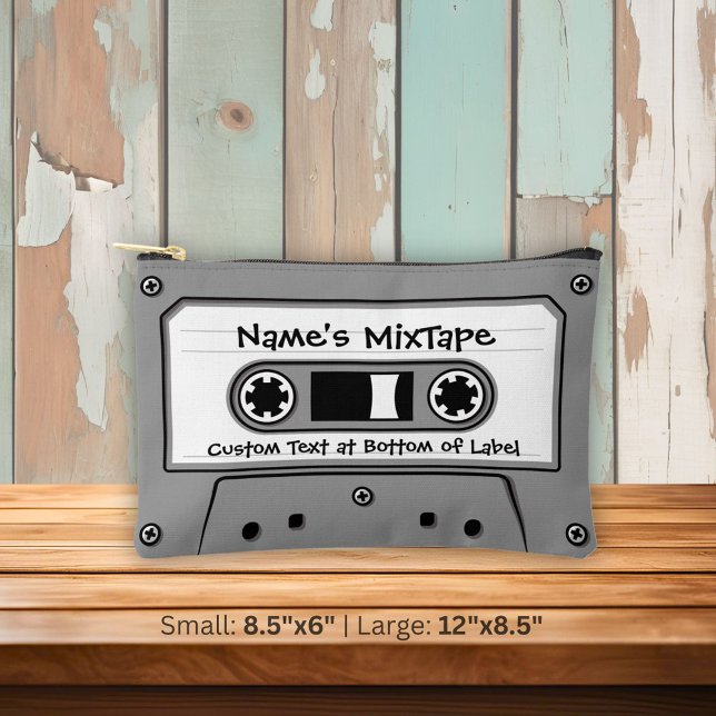 Pochette À Accessoires Cassette audio grise (Créateur téléchargé)