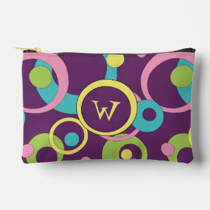 Pochette À Accessoires Cercles violets funky