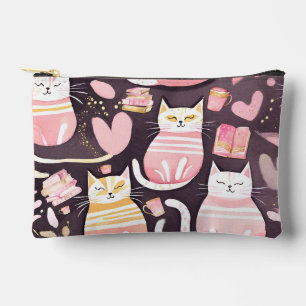 Pochette À Accessoires Cette maman aime les chats Café & Livres Cat Maman