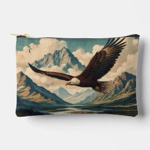 Pochette À Accessoires chaîne montagneuse d'aigle à tête blanche