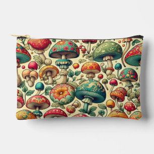 Pochette À Accessoires Champignons Fantaisie