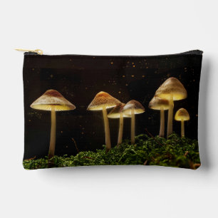 Pochette À Accessoires Champignons lumineux de la Nuit étoilée