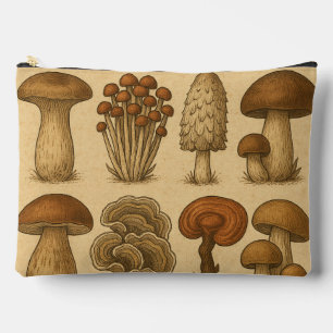 Pochette À Accessoires Champignons sauvages agrafés