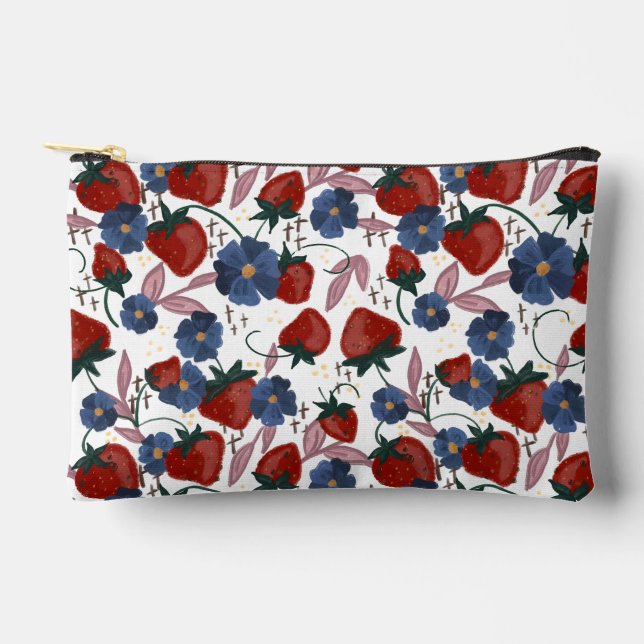 Pochette À Accessoires Champs de fraises (Recto)