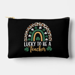 Pochette À Accessoires Chanceux d'être un professeur Arc-en-ciel St Patri