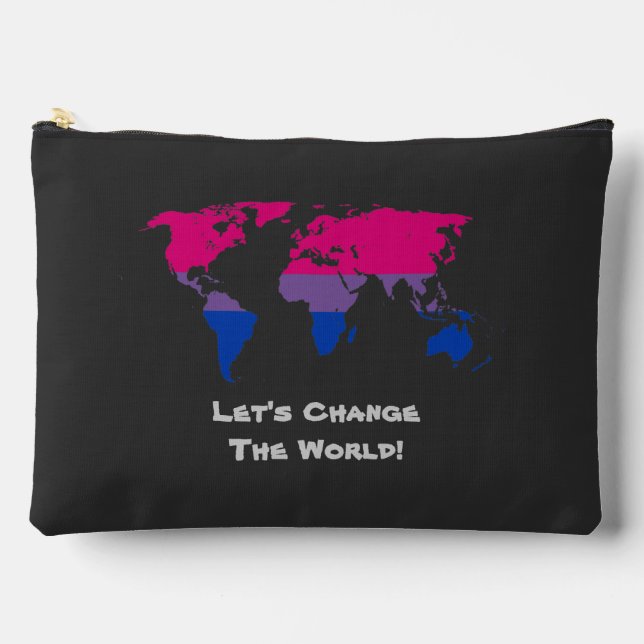 Pochette À Accessoires Changeons le Monde  (Recto)