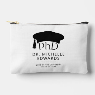 Pochette À Accessoires Chapeau doctoral personnalisé de doctorat pour la