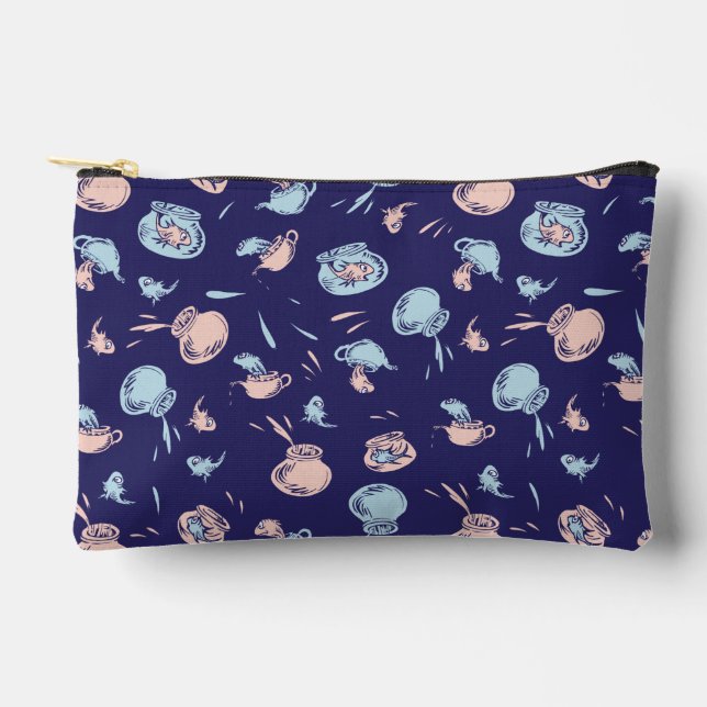 Pochette À Accessoires Chat Dans Le Casquette | Le Motif du poisson (Recto)