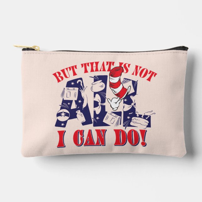 Pochette À Accessoires Chat dans le Casquette | Mais Je Ne Peux Pas Faire (Recto)