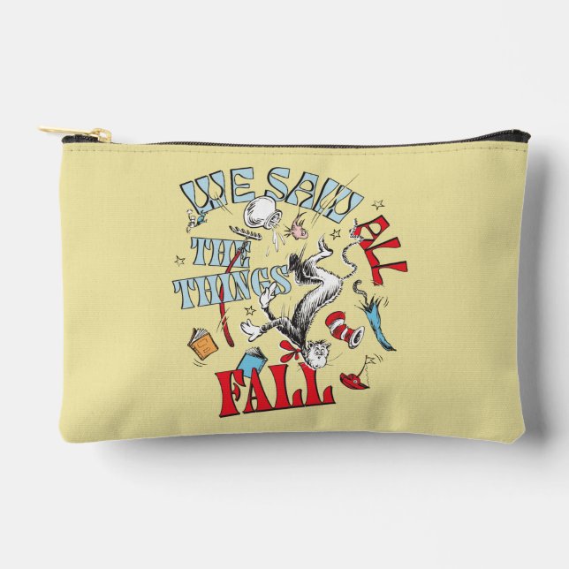 Pochette À Accessoires Chat dans le Casquette | Nous avons vu tout tomber (Recto)