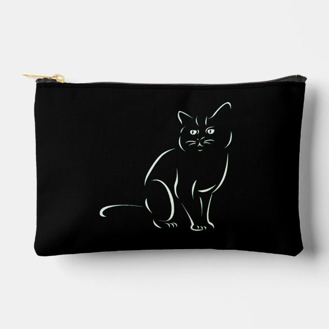 Pochette À Accessoires Chat Kitty tout simplement blanc (Recto)