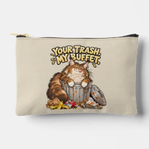 Chat Maine Coon drôle - Vos déchets, mon buffet