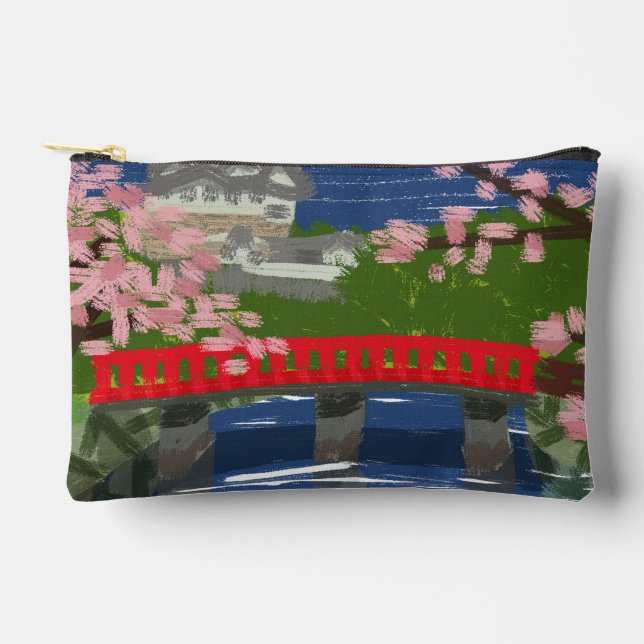 Pochette À Accessoires Château de Himeji Rivière (Recto)