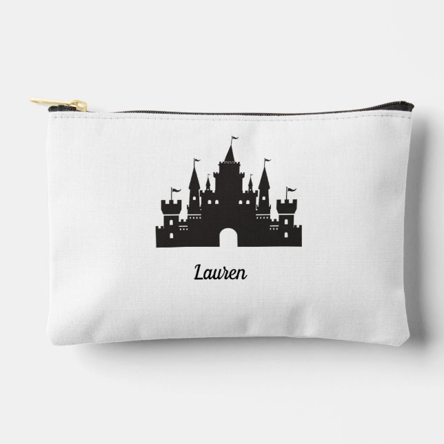 Pochette À Accessoires Château magique Monogrammé Personnalisé (Recto)