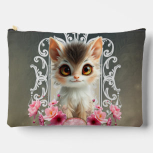 Pochette À Accessoires Chaton envoûtant, moelleux