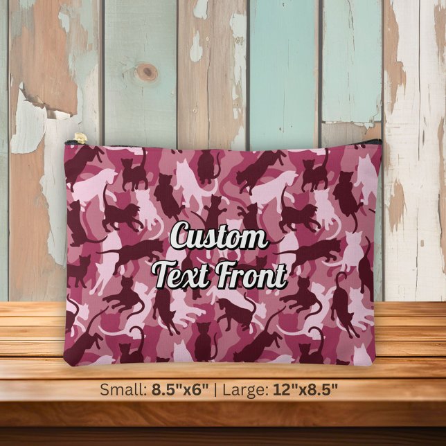 Pochette À Accessoires Chats Camouflage rose (Créateur téléchargé)