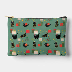 Pochette À Accessoires Chats de Noël drôles