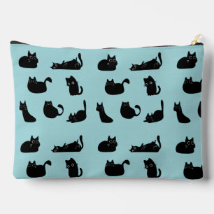 Pochette À Accessoires Chats noirs amusants