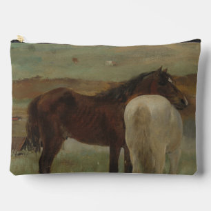 Pochette À Accessoires Chevaux dans une prairie, Peinture à l'huile, Edga