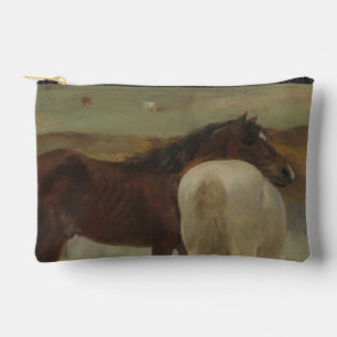 Pochette À Accessoires Chevaux dans une prairie, Peinture à l'huile, Edga