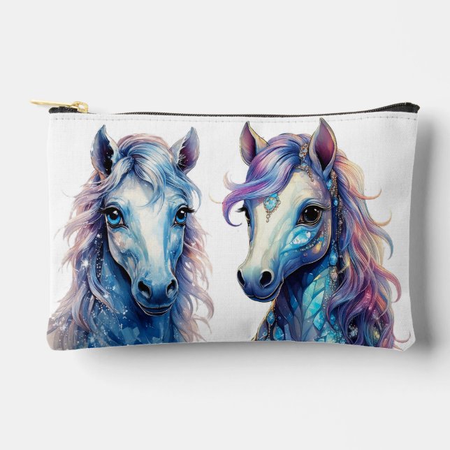 Pochette À Accessoires Chevaux de cristal  (Recto)