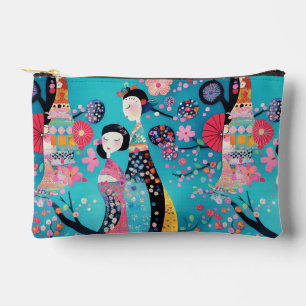 Pochette À Accessoires Chic geisha turquoise