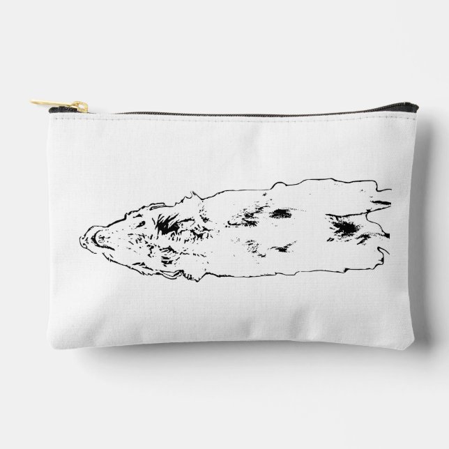 Pochette À Accessoires Chic lines, golden form (Recto)