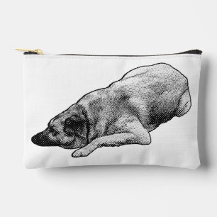 Pochette À Accessoires Chien à points détendus partage un chic festif dou