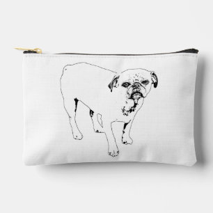 Pochette À Accessoires Chien artistique en contour apporte de la joie à l