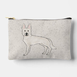 Pochette À Accessoires Chien blanc berger suisse blanc GSD mignon dessin