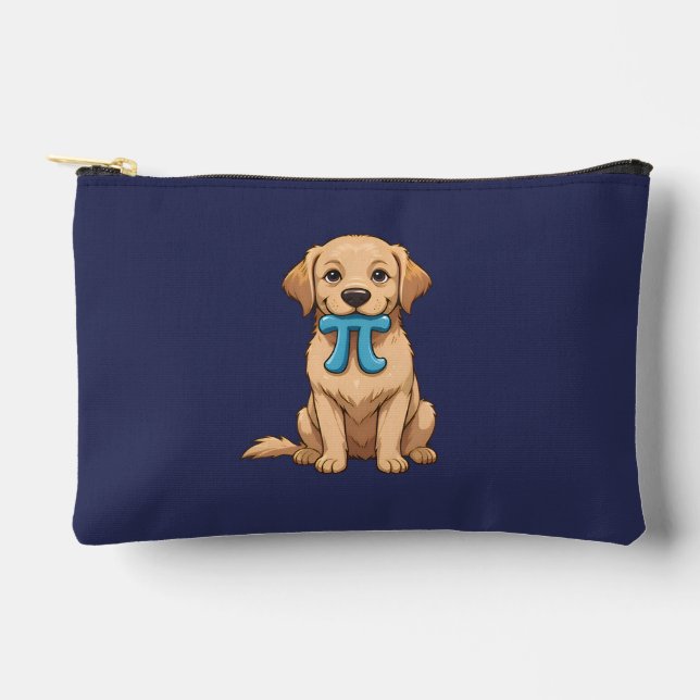 Pochette À Accessoires Chien de Jour Personnalisé Avec Symbole Pi (Recto)