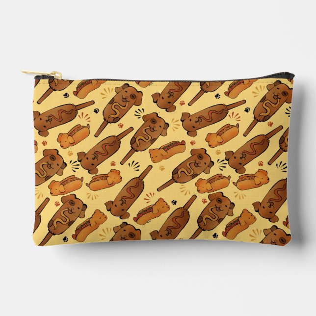 Pochette À Accessoires Chiens Chauds (Recto)