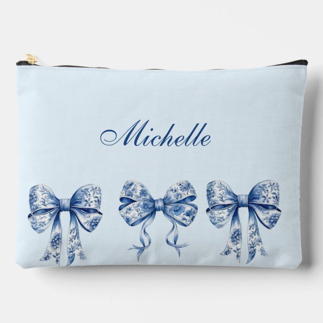 Pochette À Accessoires Chinoiserie Bow Coquette (grande taille) (Recto)