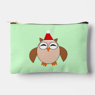 Pochette À Accessoires Chouette de Noël